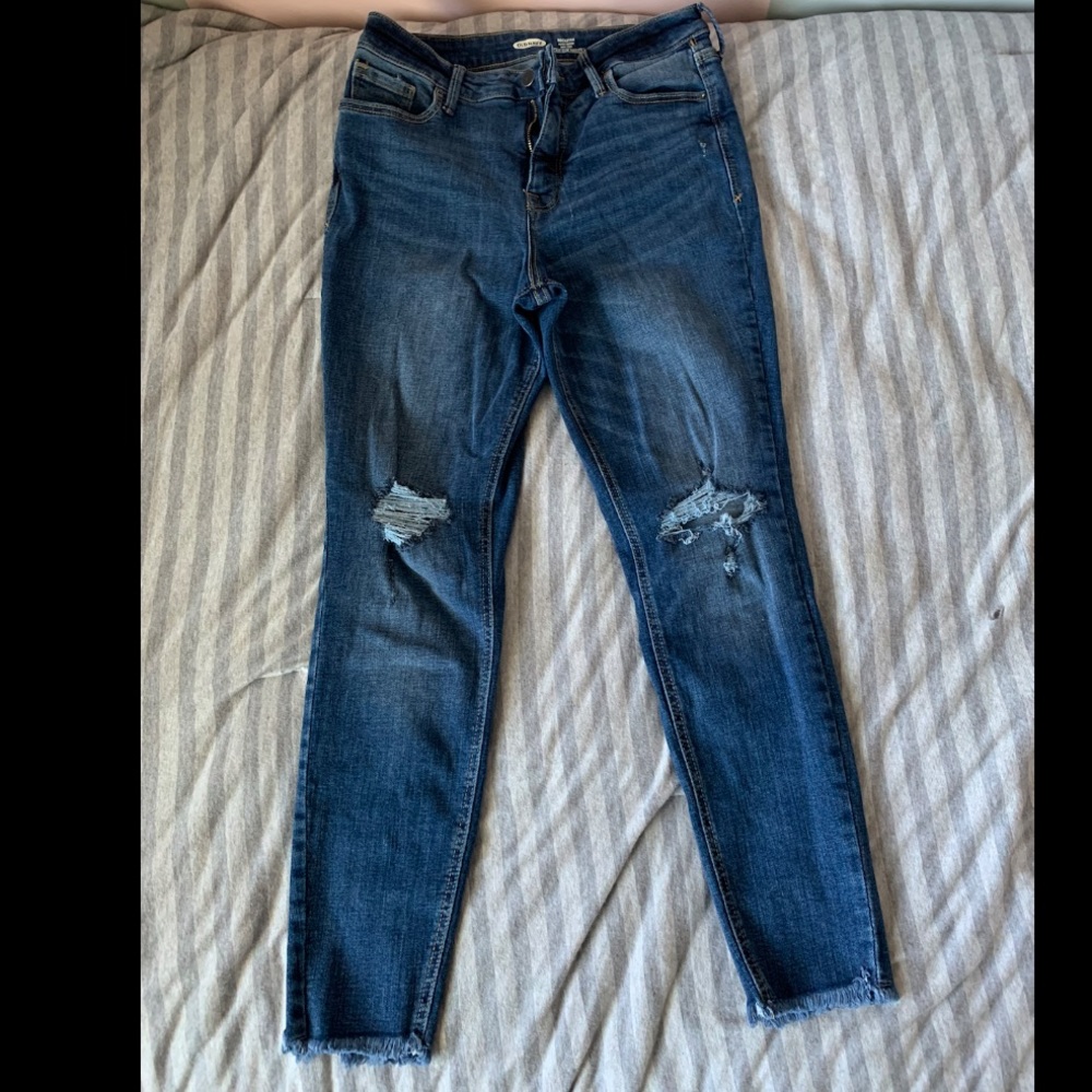 Old navy super skinny high rise heaves size 6